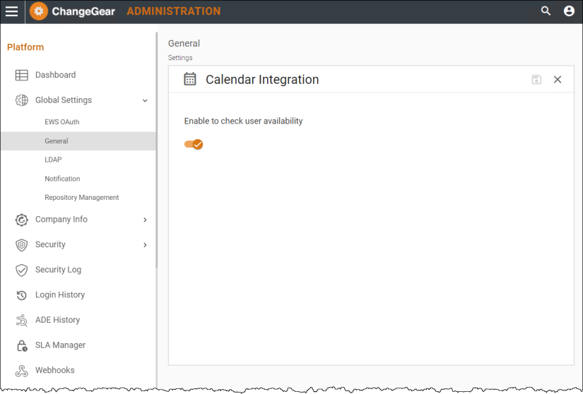 Calendar Integration