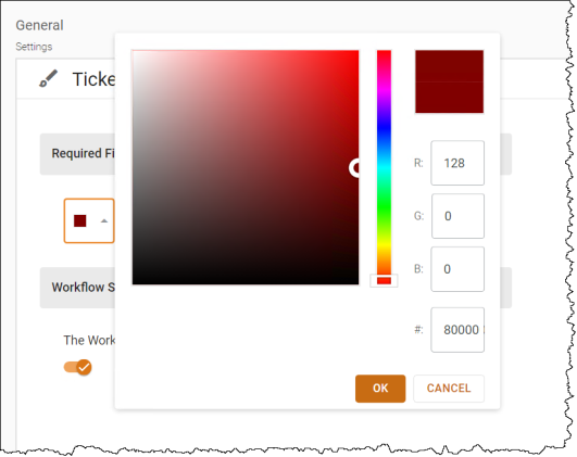 Customizing Field Colors