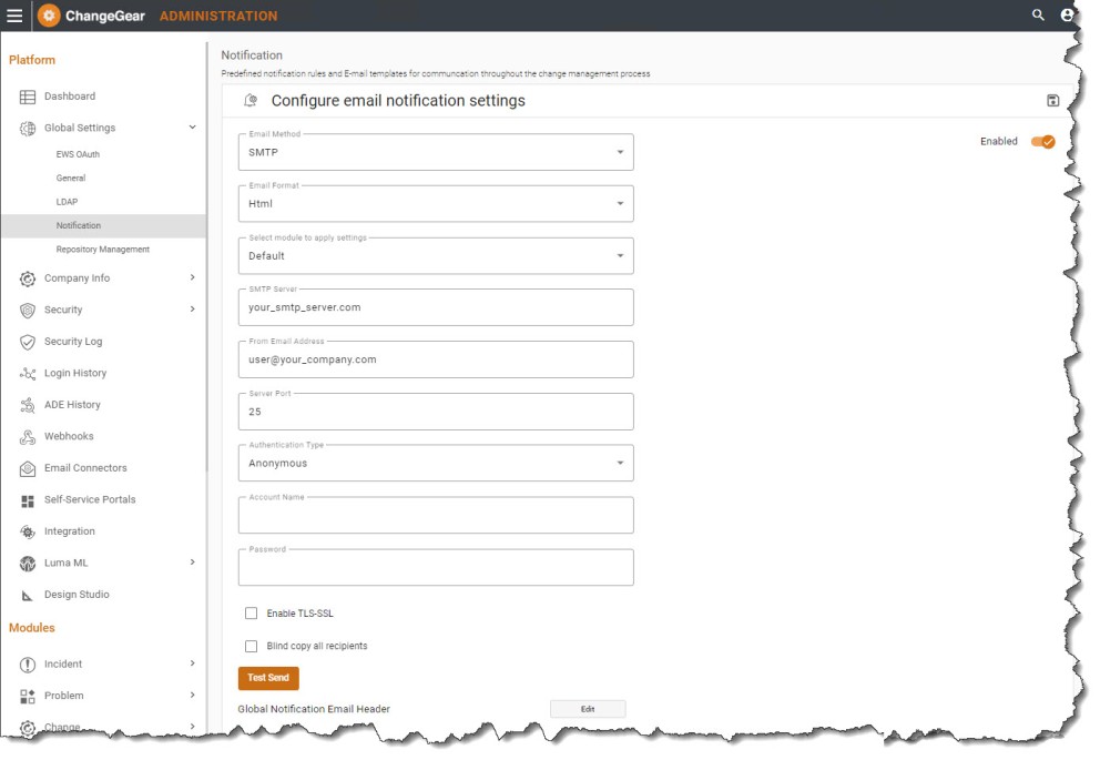 Messagetype Configuration On Operating System Configuring Notification Settings