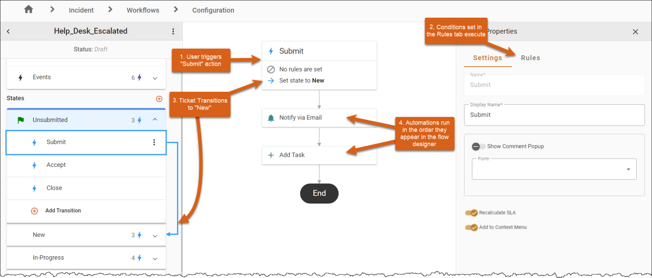 Working with Actions