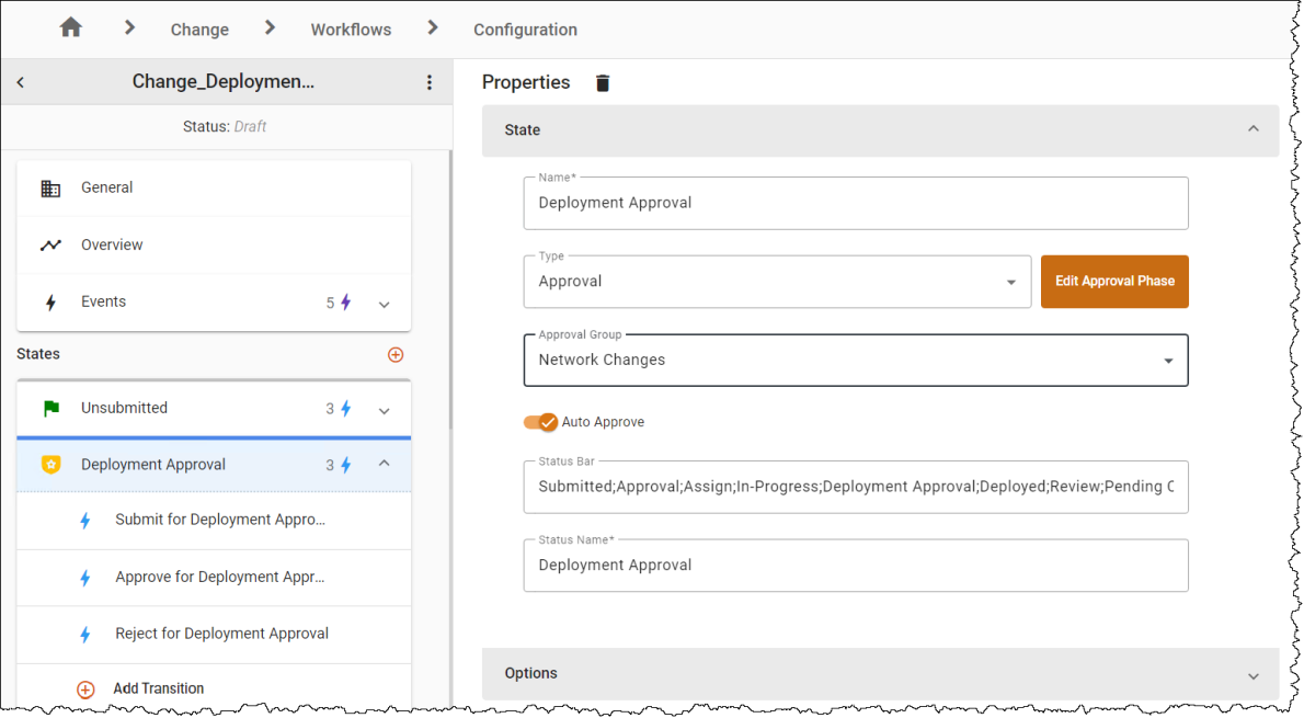 Creating a New Approval State